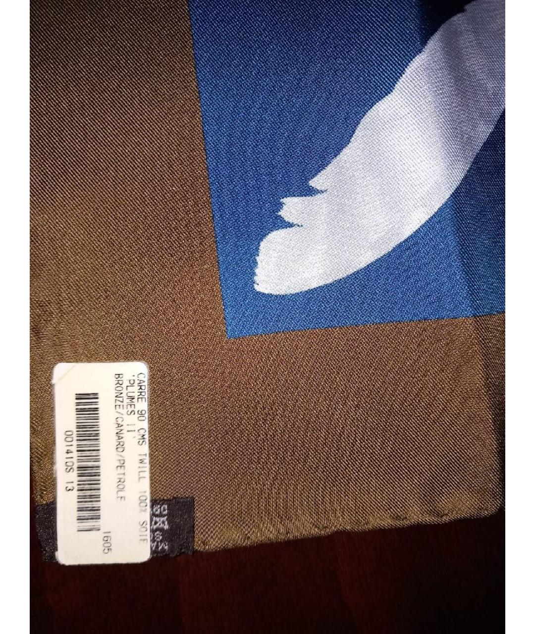 HERMES Мульти шелковый платок, фото 5