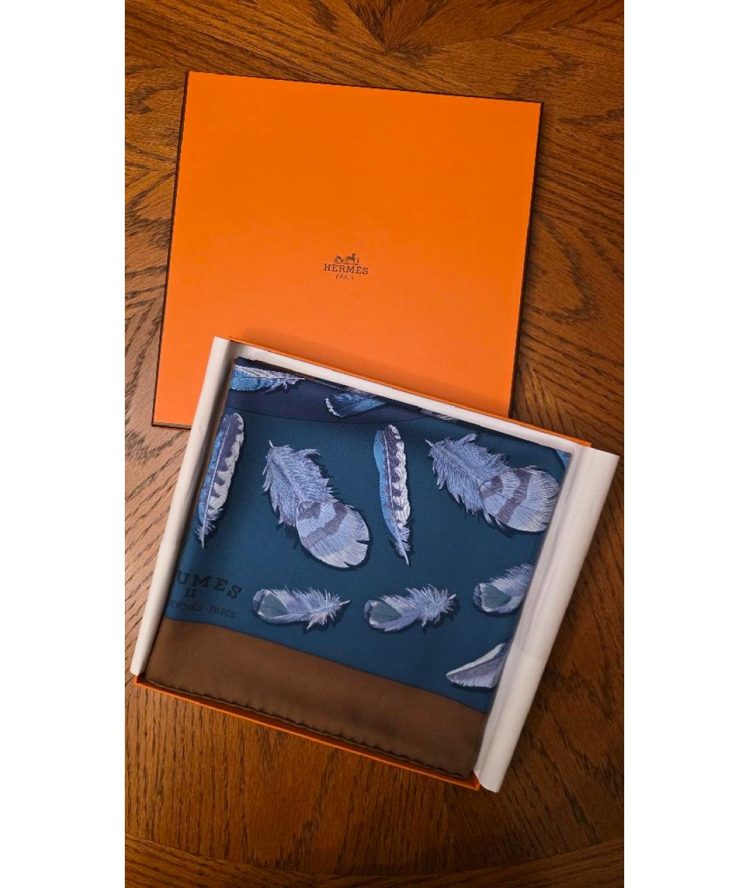 HERMES Мульти шелковый платок, фото 4