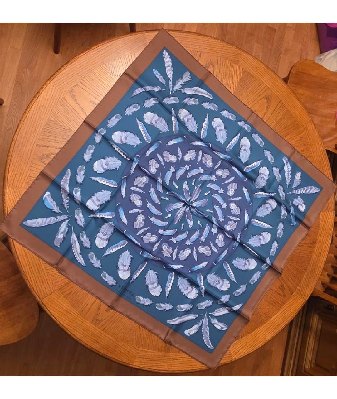 HERMES Мульти шелковый платок, фото 3