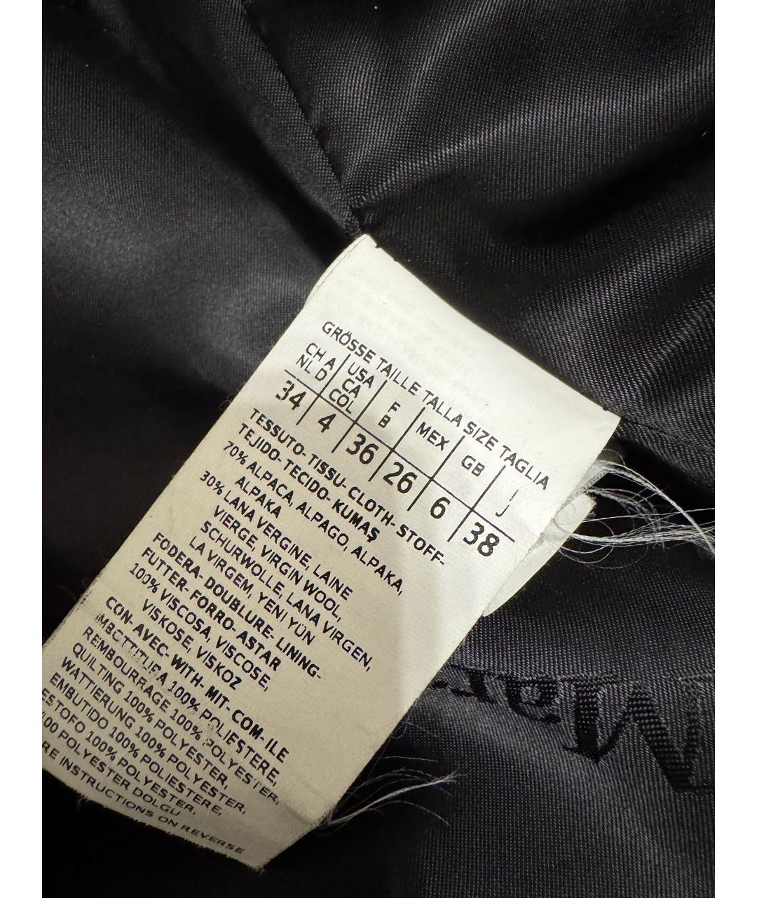 MAX MARA Черное шерстяное пальто, фото 4