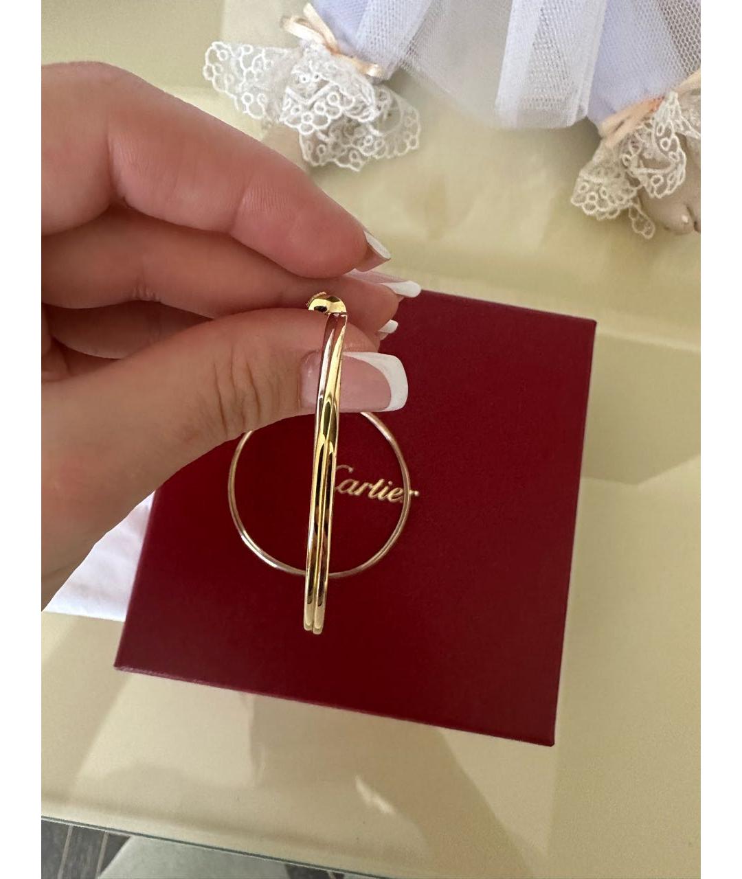 CARTIER Желтые серьги из желтого золота, фото 3