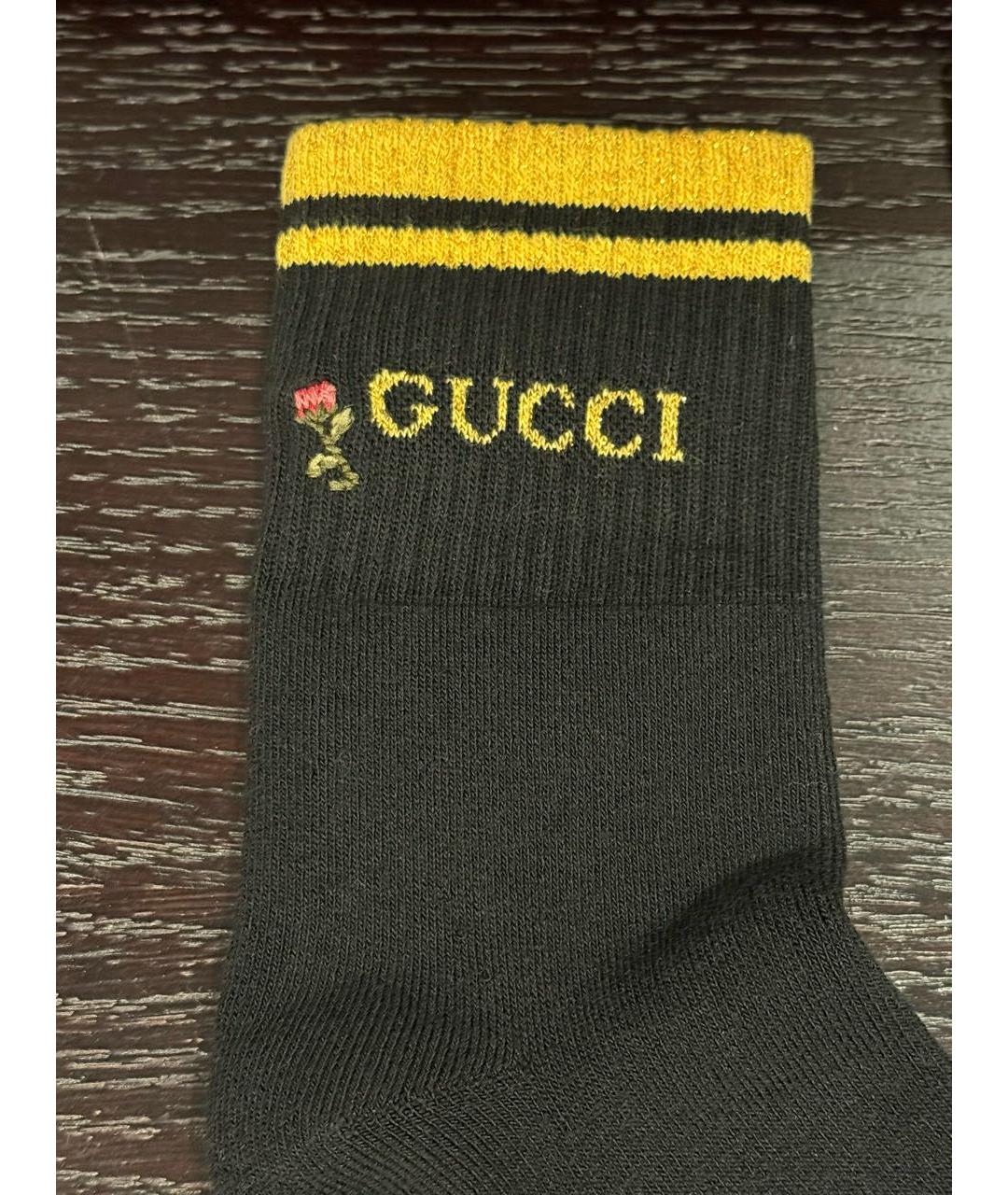 GUCCI Черные носки, чулки и колготы, фото 3