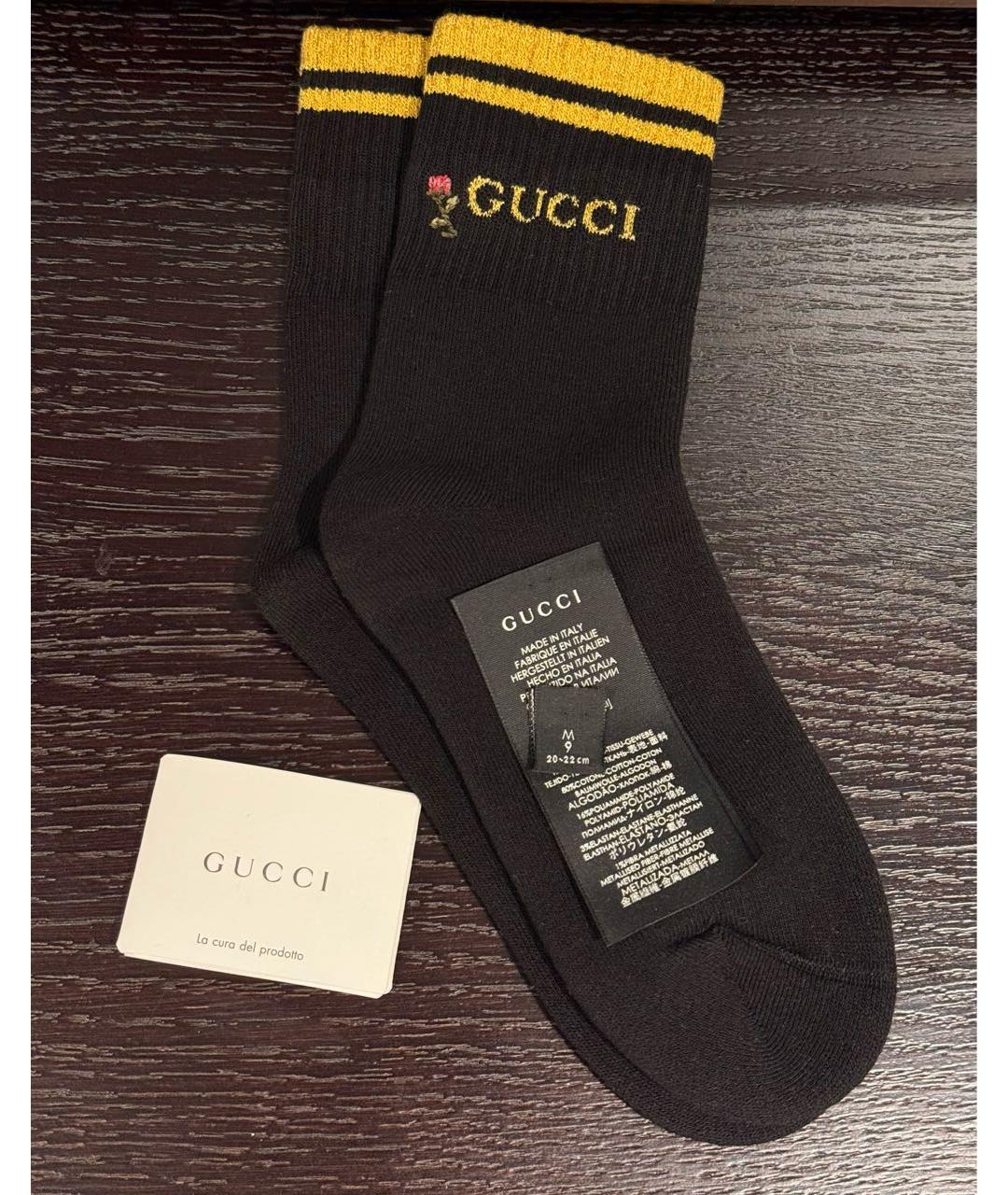 GUCCI Черные носки, чулки и колготы, фото 2