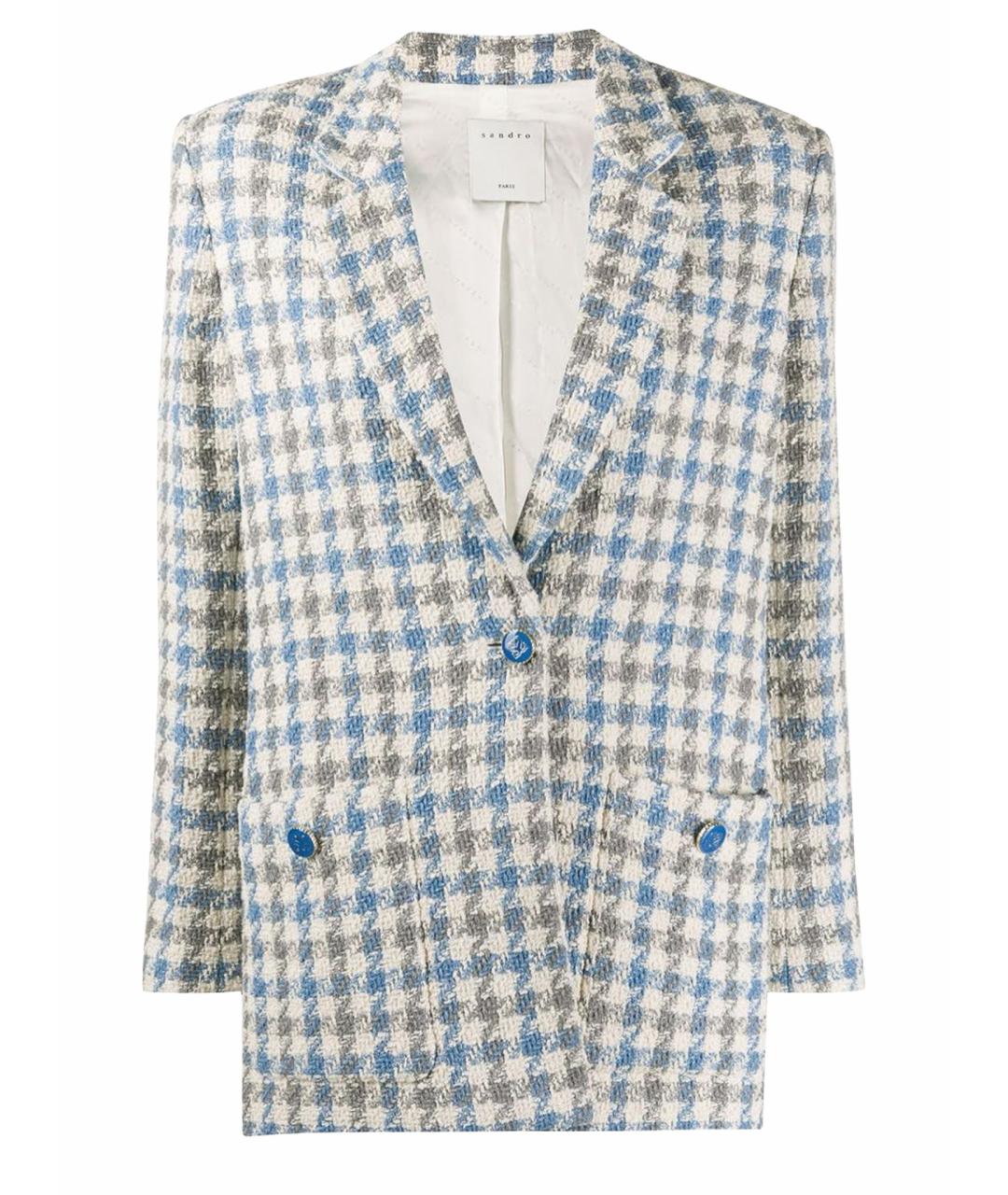 SANDRO Мульти хлопковый жакет/пиджак, фото 1