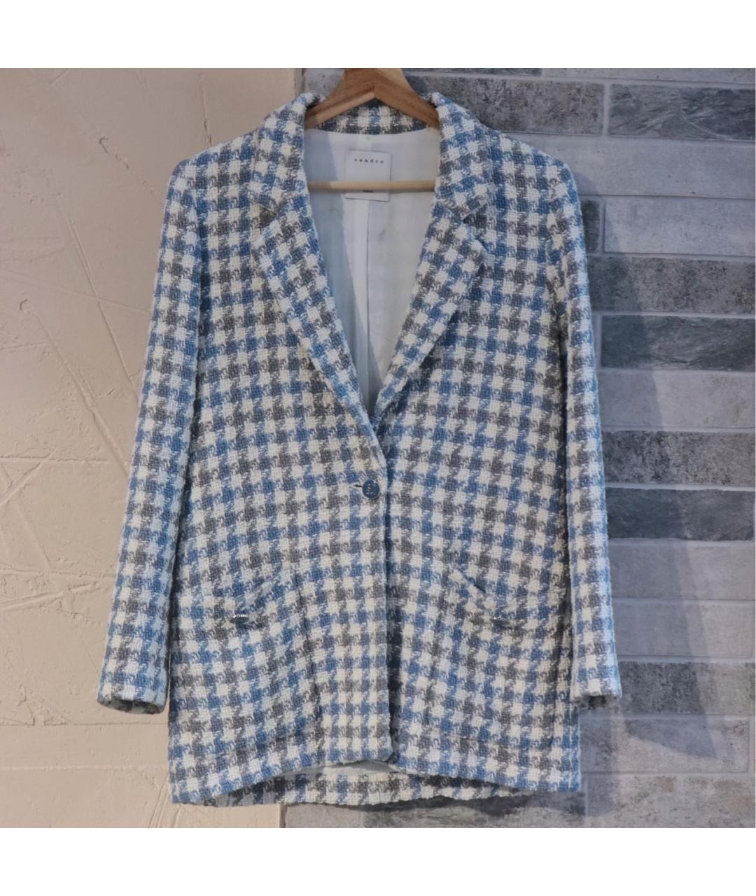 SANDRO Мульти хлопковый жакет/пиджак, фото 2