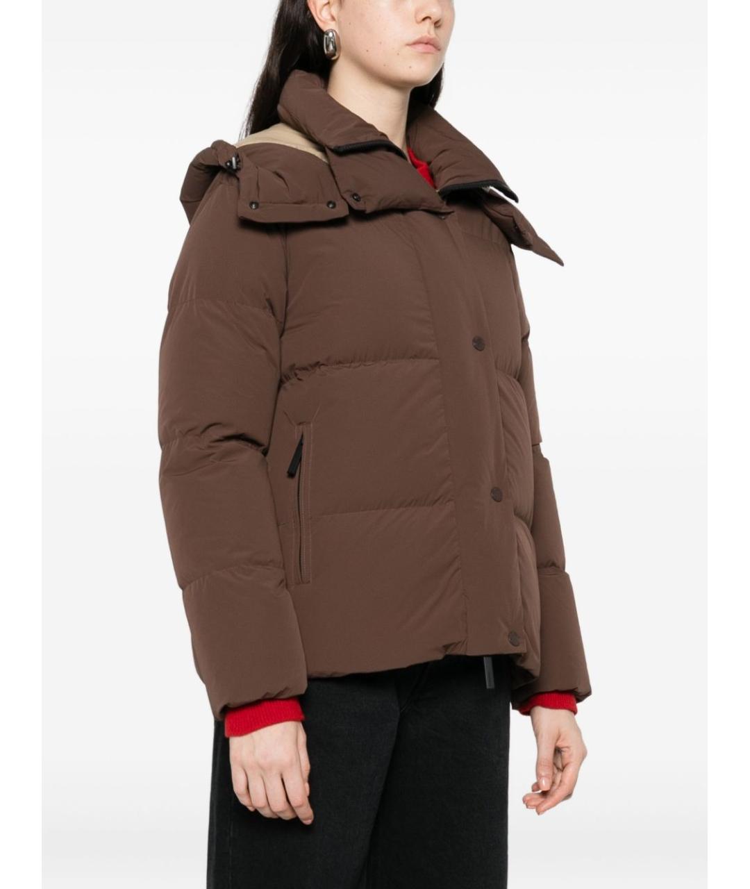 AFTER LABEL Коричневый полиамидовый пуховик, фото 4