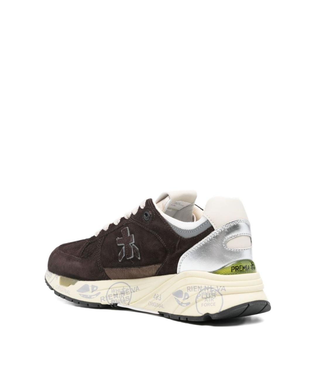 PREMIATA Коричневые замшевые кроссовки, фото 2