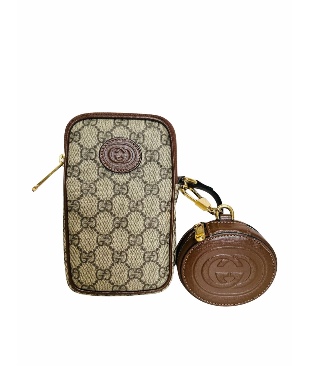 GUCCI Коричневая сумка через плечо, фото 1