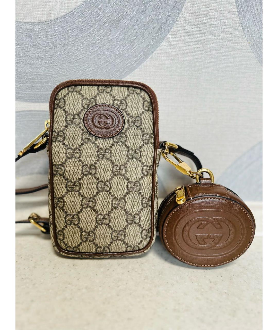 GUCCI Коричневая сумка через плечо, фото 9