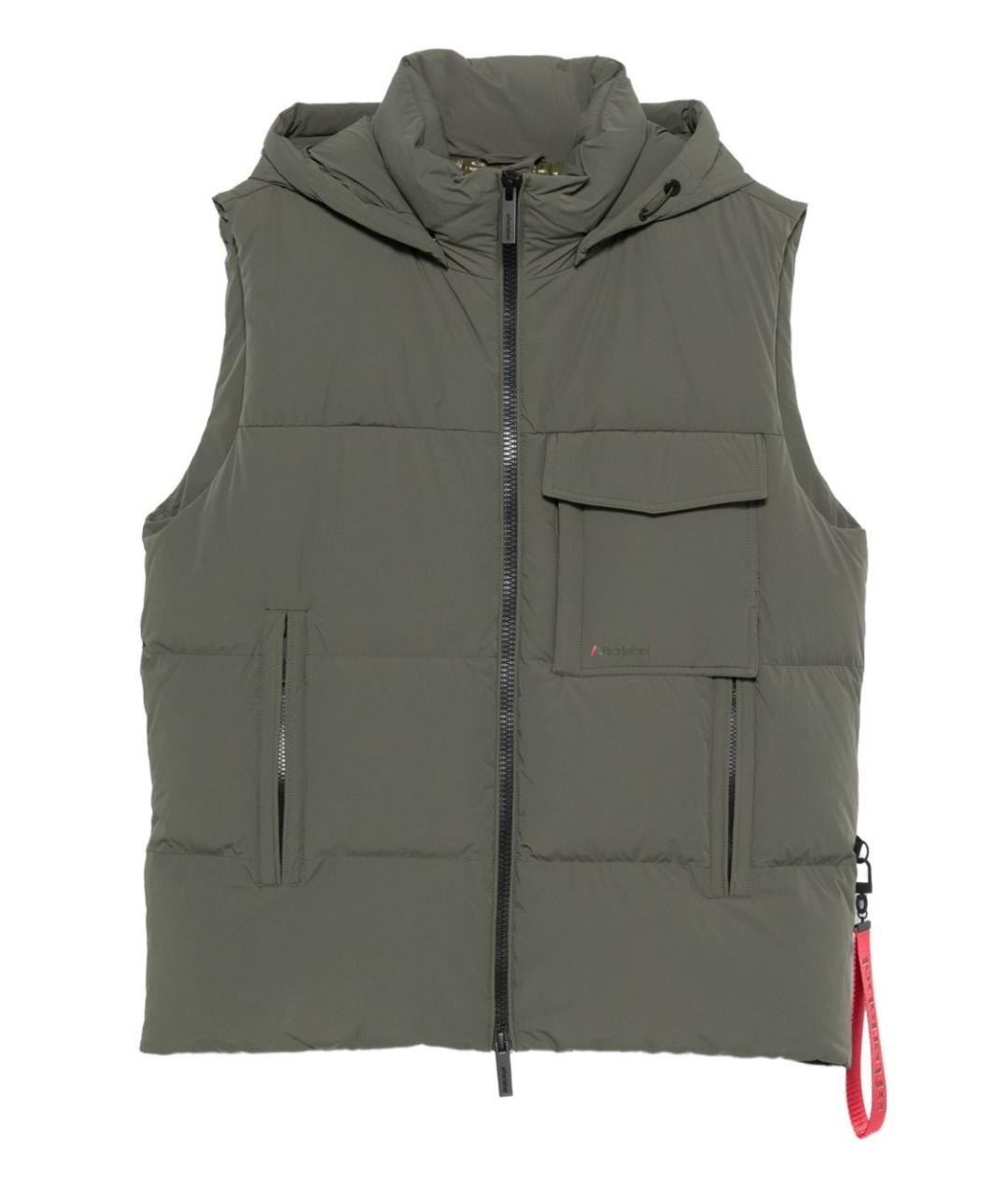 AFTER LABEL Зеленый полиамидовый жилет, фото 1