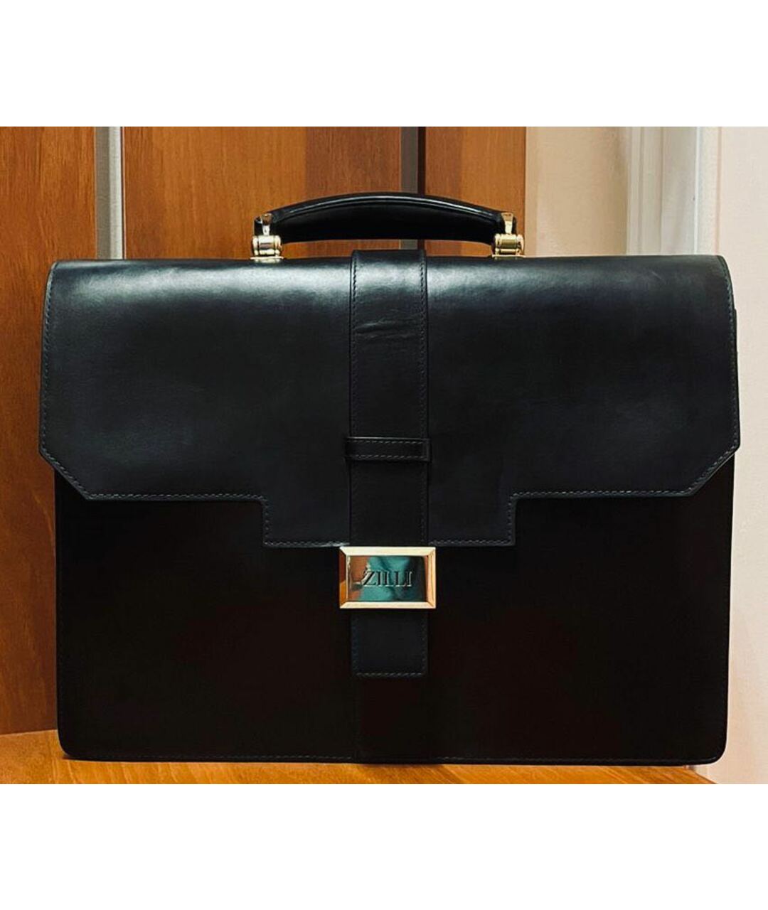 ZILLI Черная кожаная папка для документов, фото 8