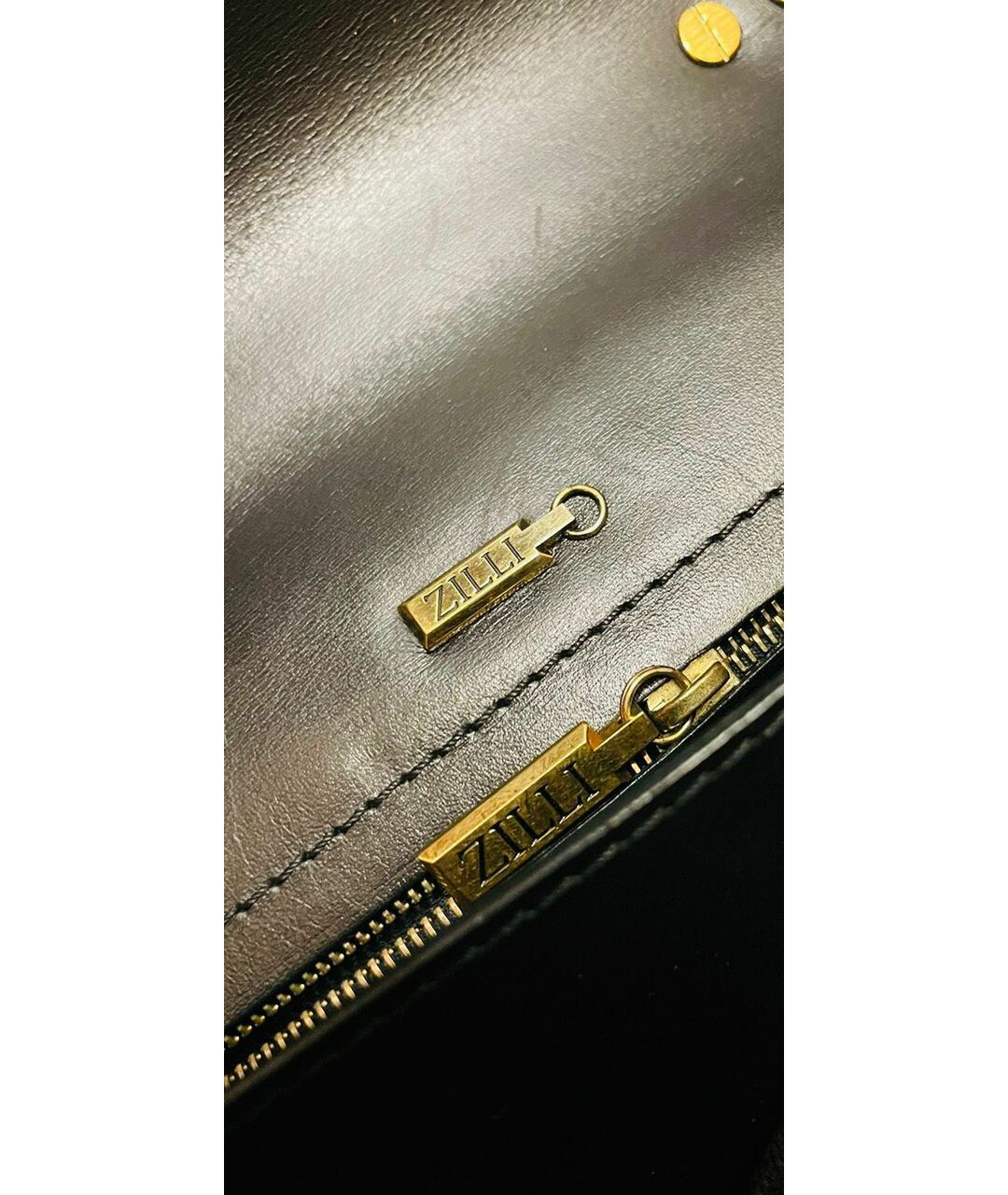 ZILLI Черная кожаная папка для документов, фото 7