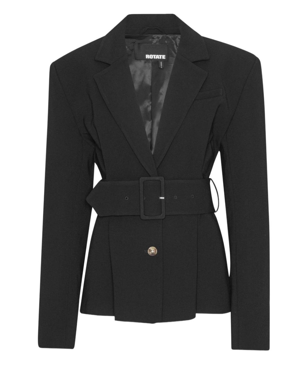 ROTATE Черный полиэстеровый жакет/пиджак, фото 1