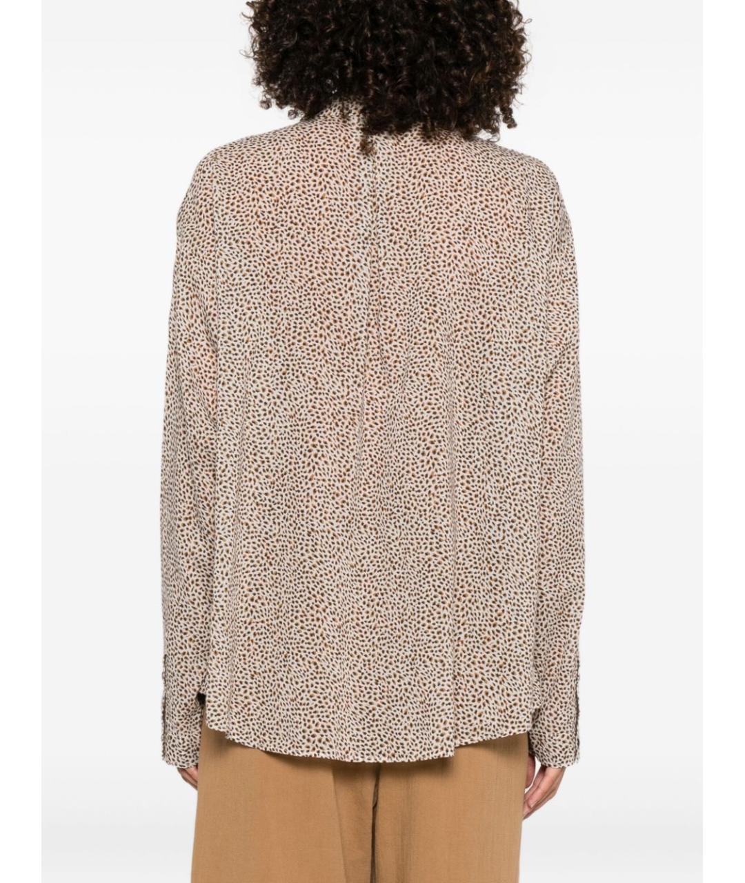 FORTE FORTE Коричневая хлопковая рубашка, фото 2