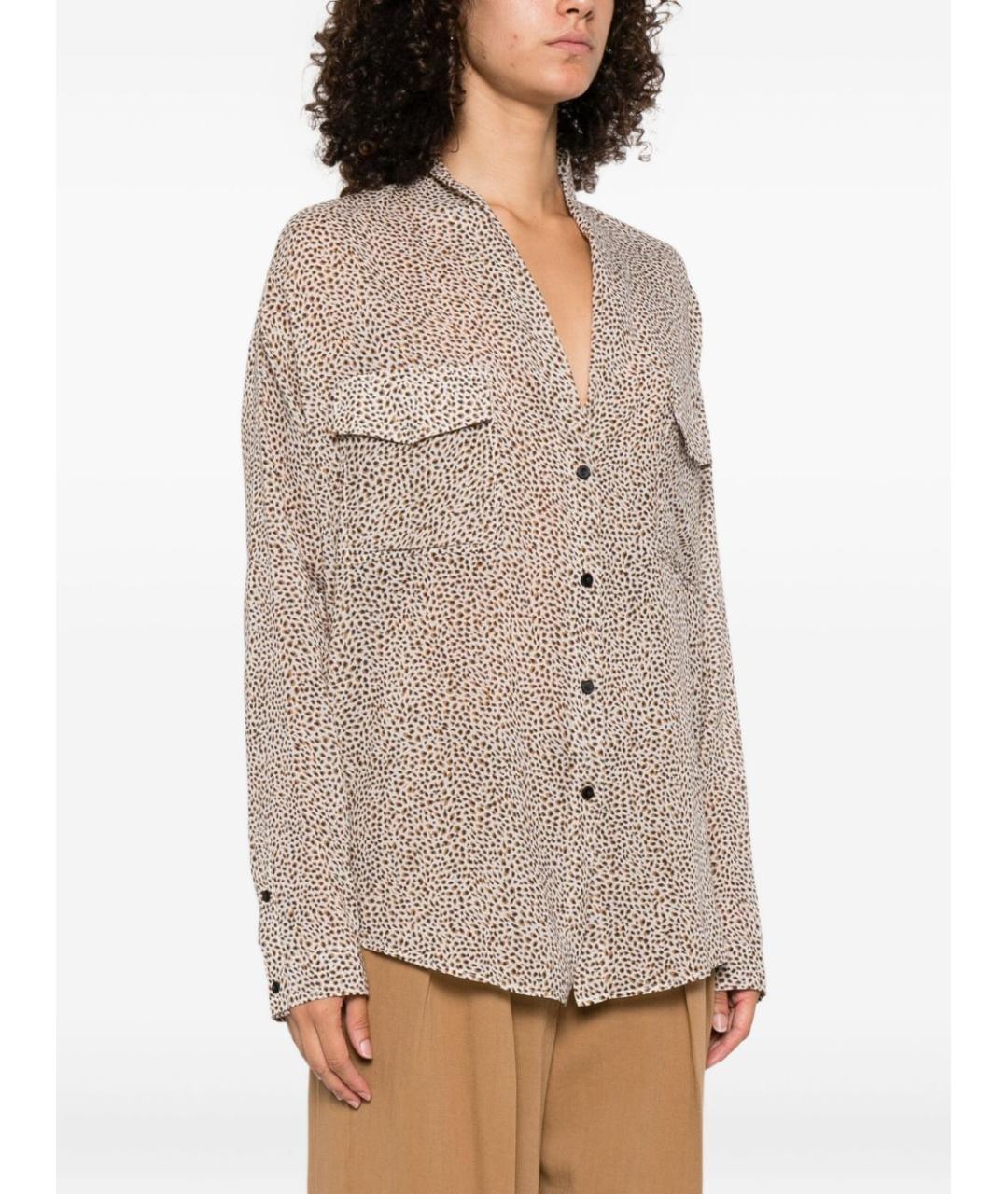 FORTE FORTE Коричневая хлопковая рубашка, фото 3