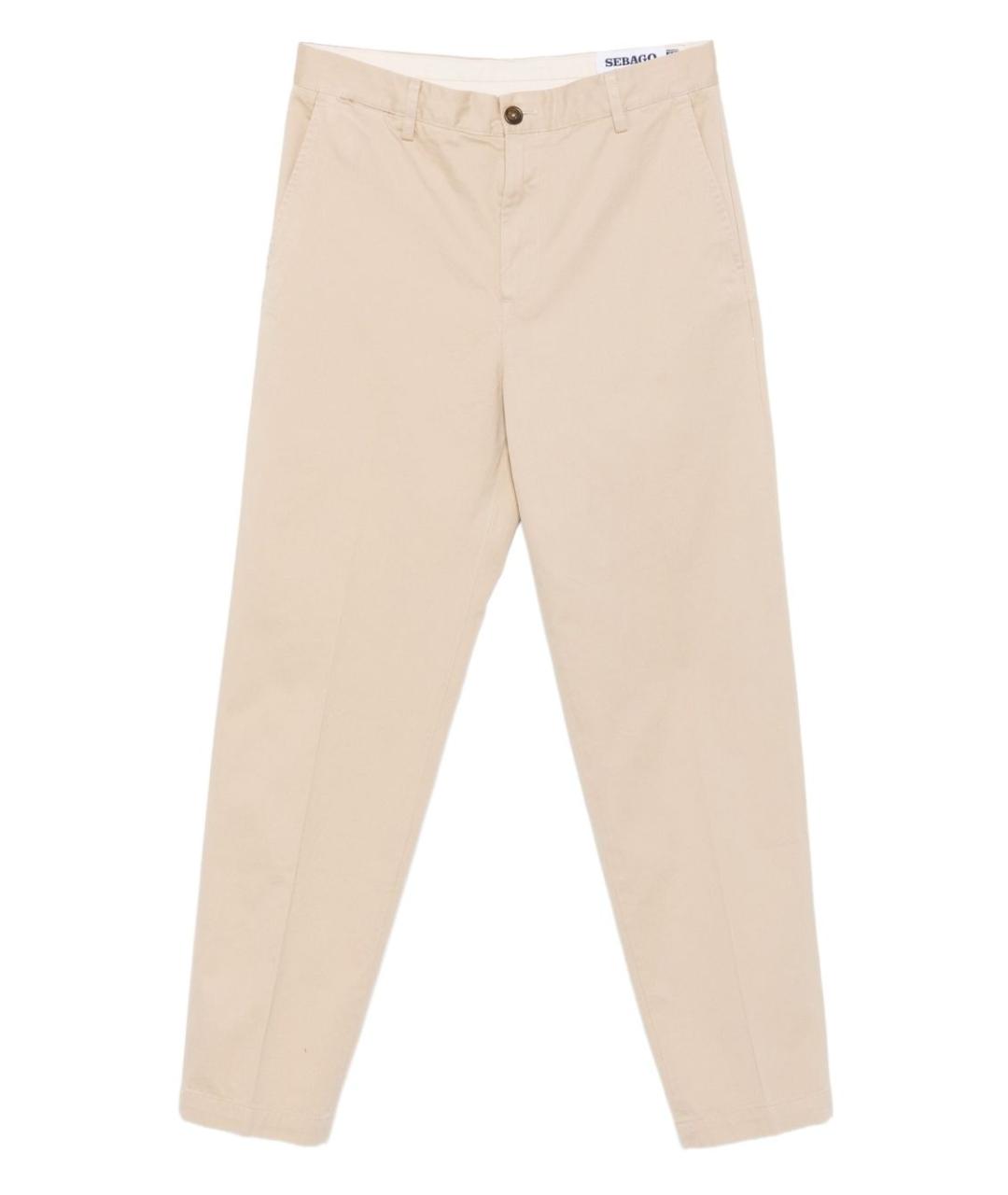 SEBAGO Бежевые хлопковые повседневные брюки, фото 1