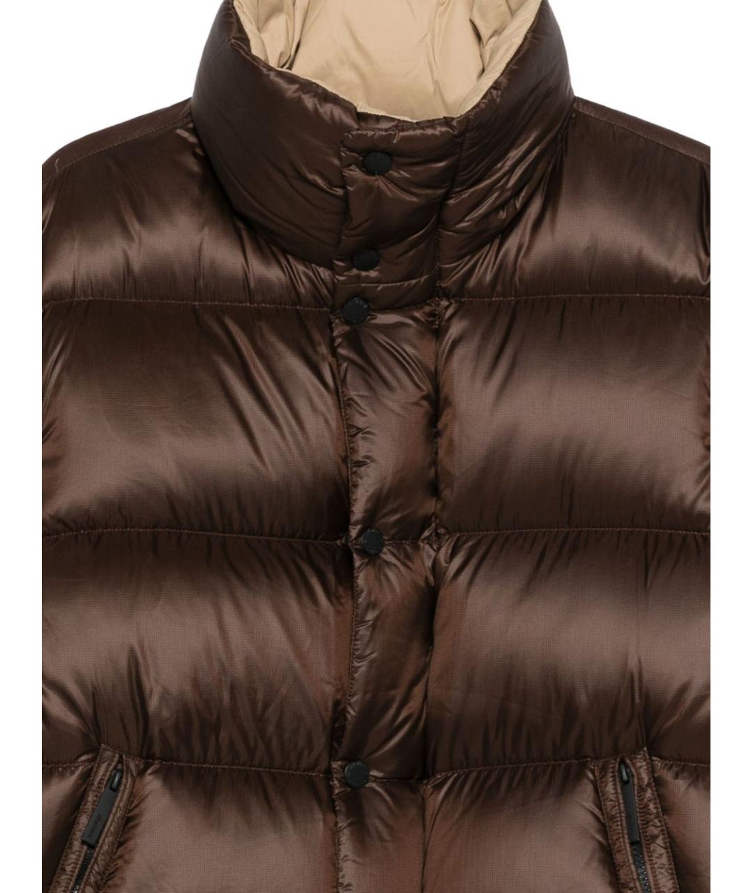 AFTER LABEL Коричневая полиамидовая куртка, фото 3