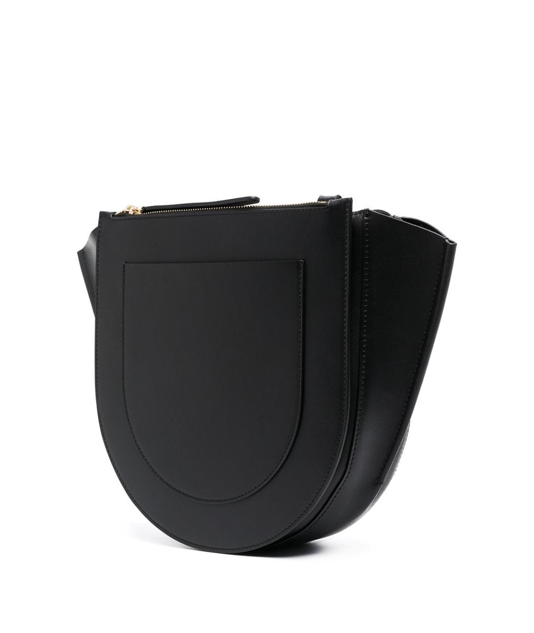 WANDLER Черная кожаная сумка через плечо, фото 3