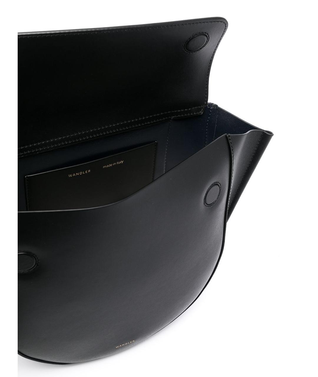 WANDLER Черная кожаная сумка через плечо, фото 5
