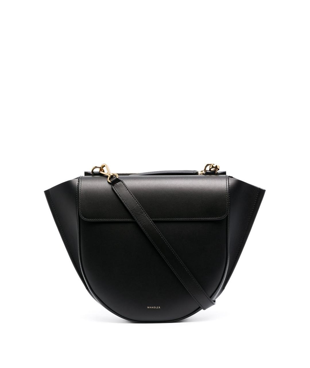WANDLER Черная кожаная сумка через плечо, фото 6