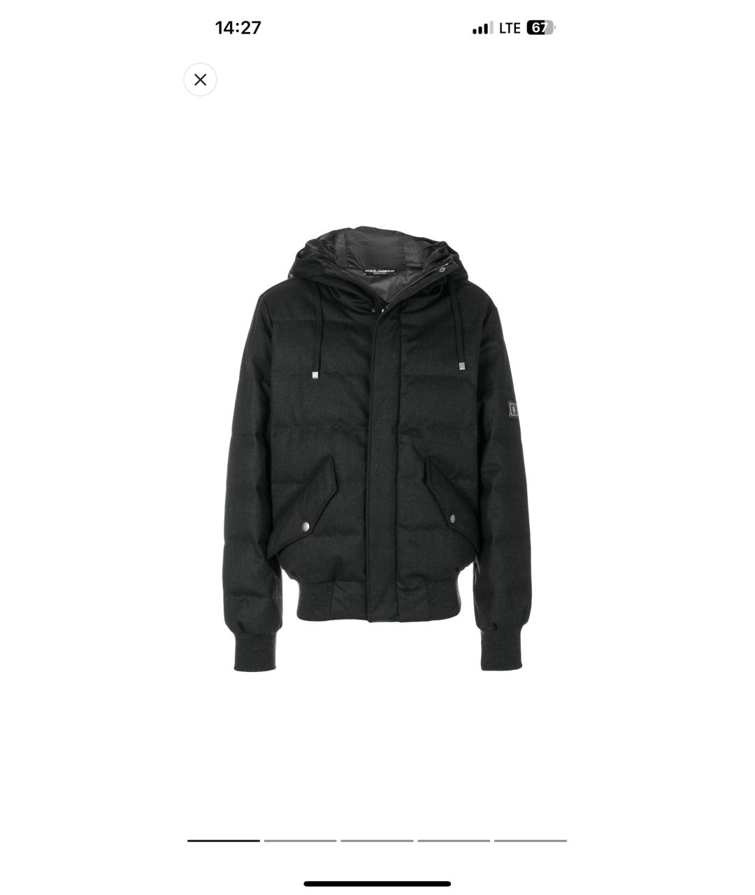 DOLCE&GABBANA Серая шерстяная куртка, фото 8