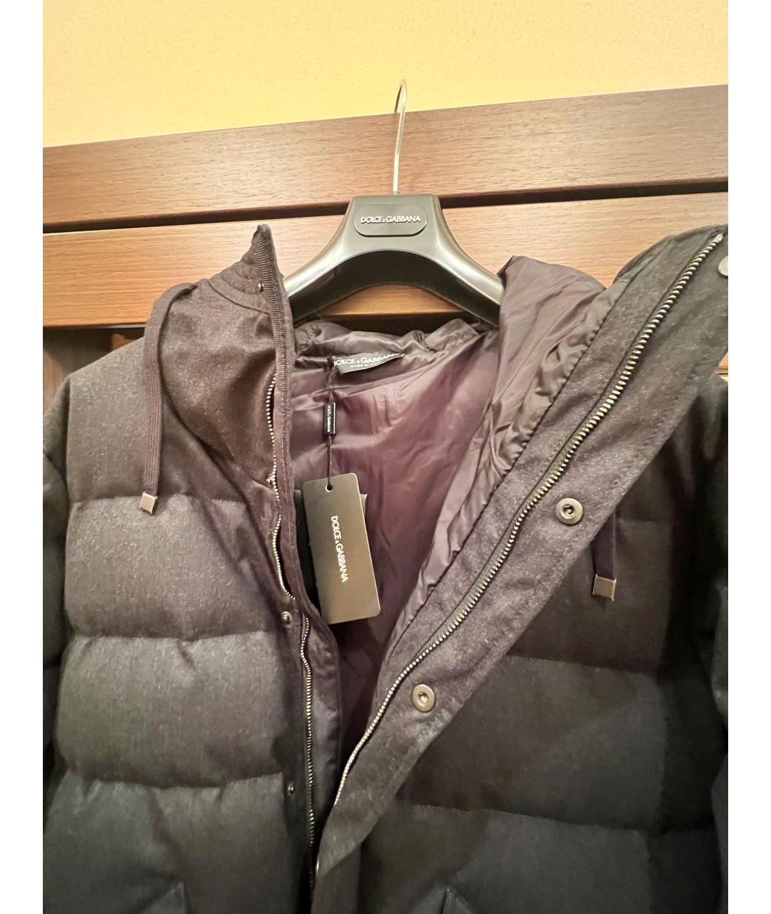DOLCE&GABBANA Серая шерстяная куртка, фото 3