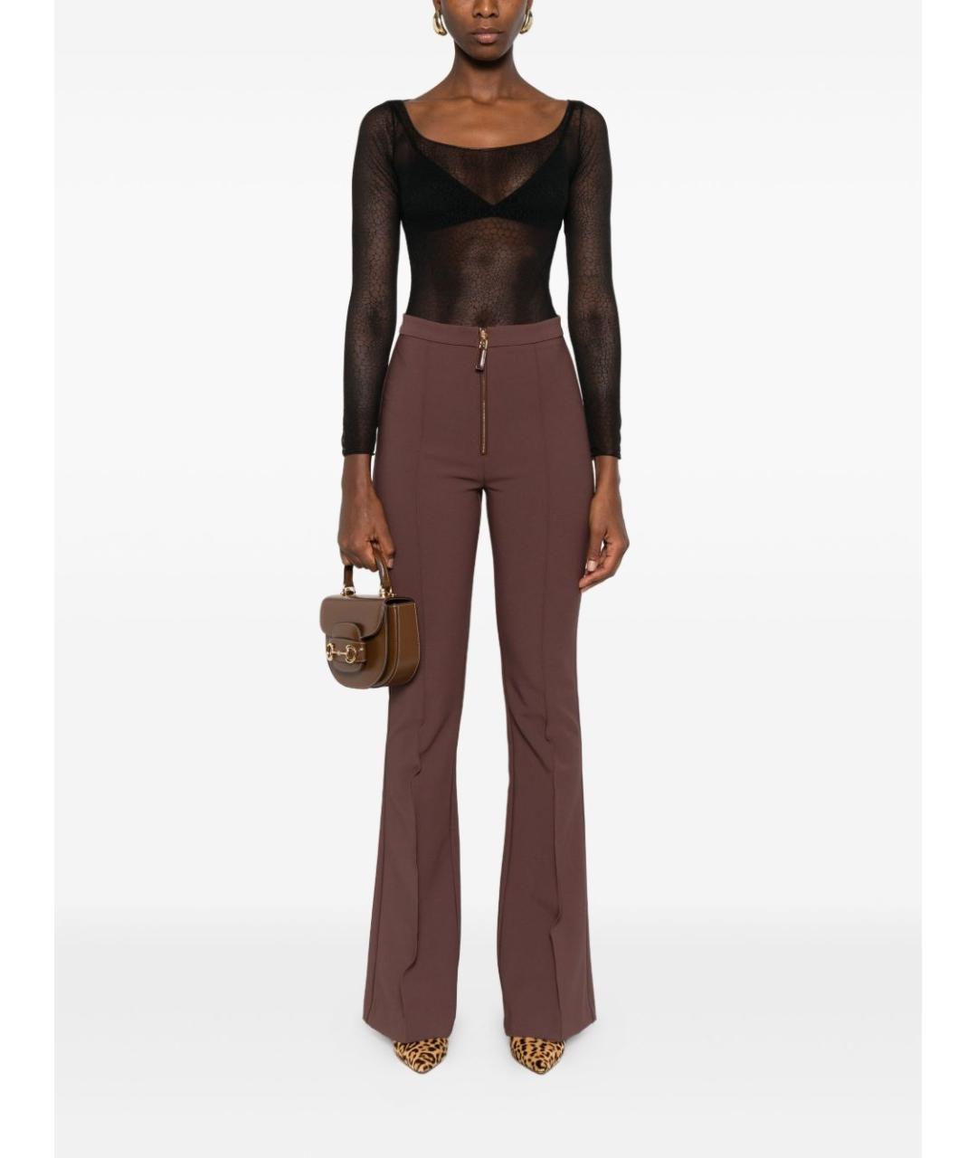 ELISABETTA FRANCHI Черное полиамидовое боди, фото 3