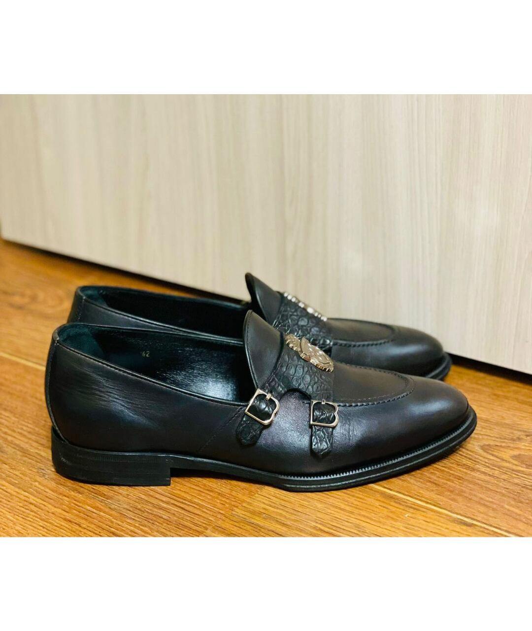 BILLIONAIRE Черные туфли из экзотической кожи, фото 6