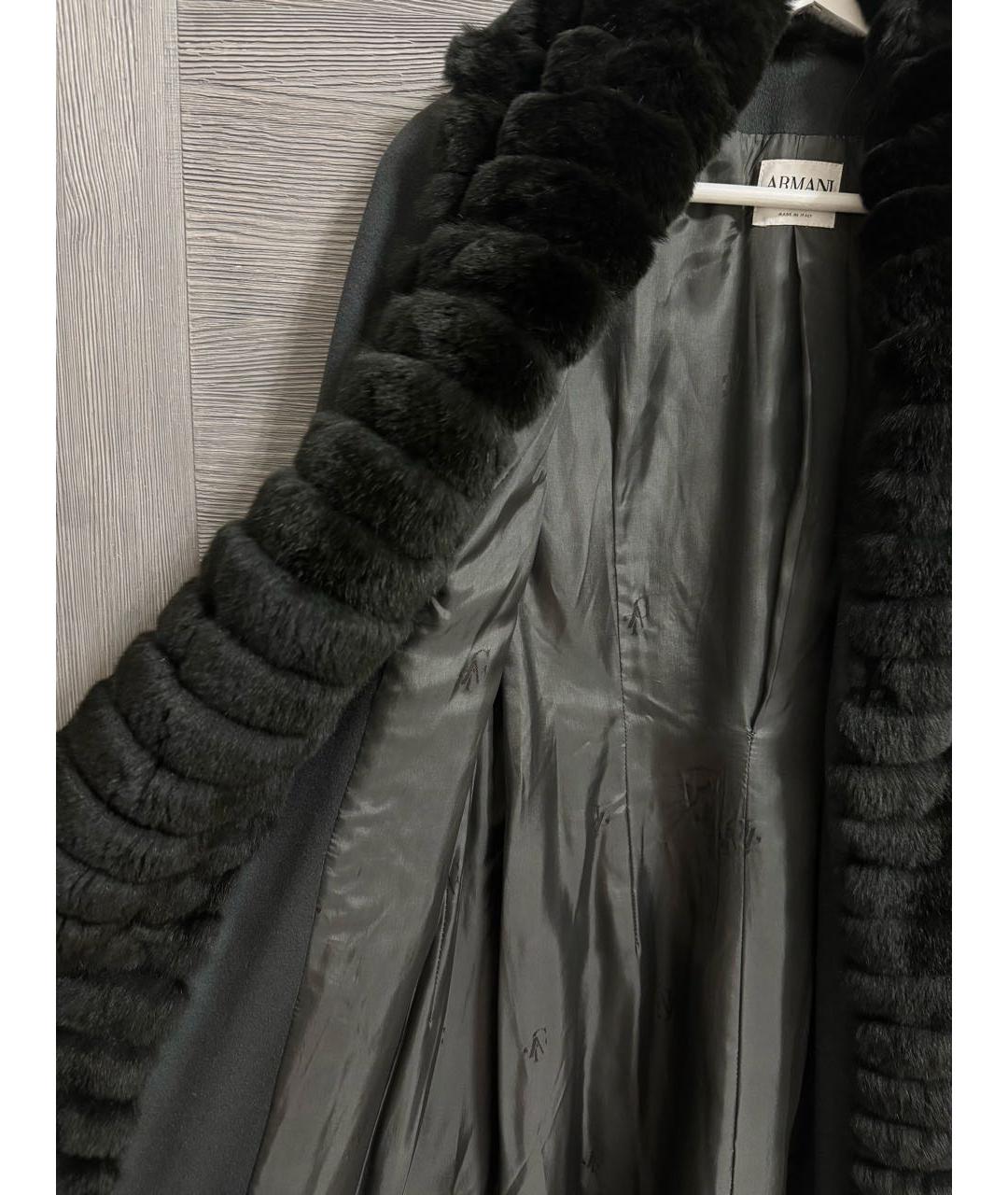 ARMANI COLLEZIONI Серое кашемировое пальто, фото 5