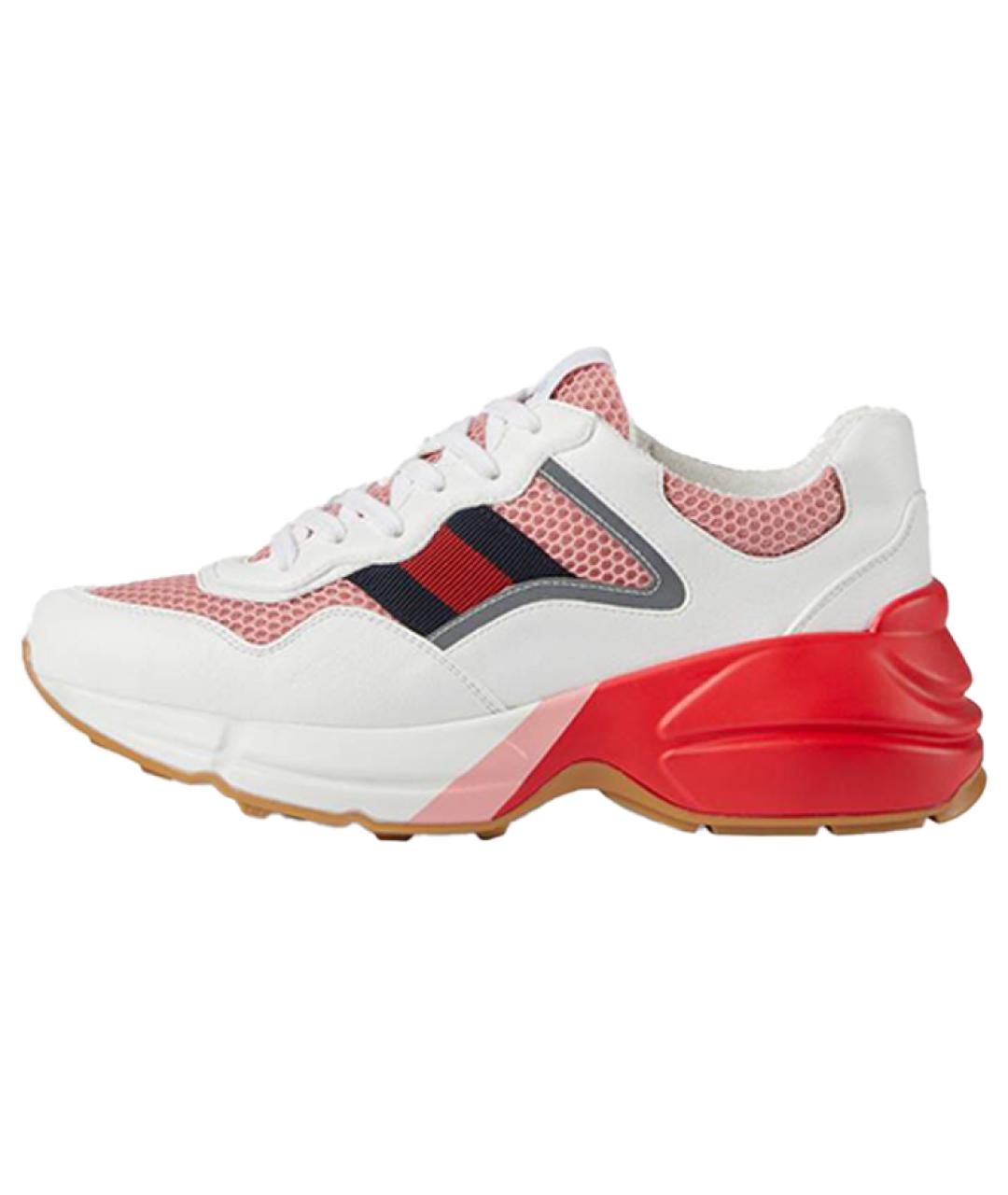 GUCCI Белые синтетические кроссовки, фото 6