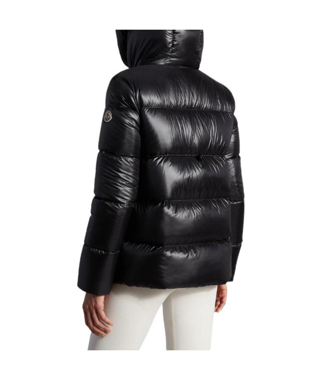 MONCLER Черный пуховик, фото 4