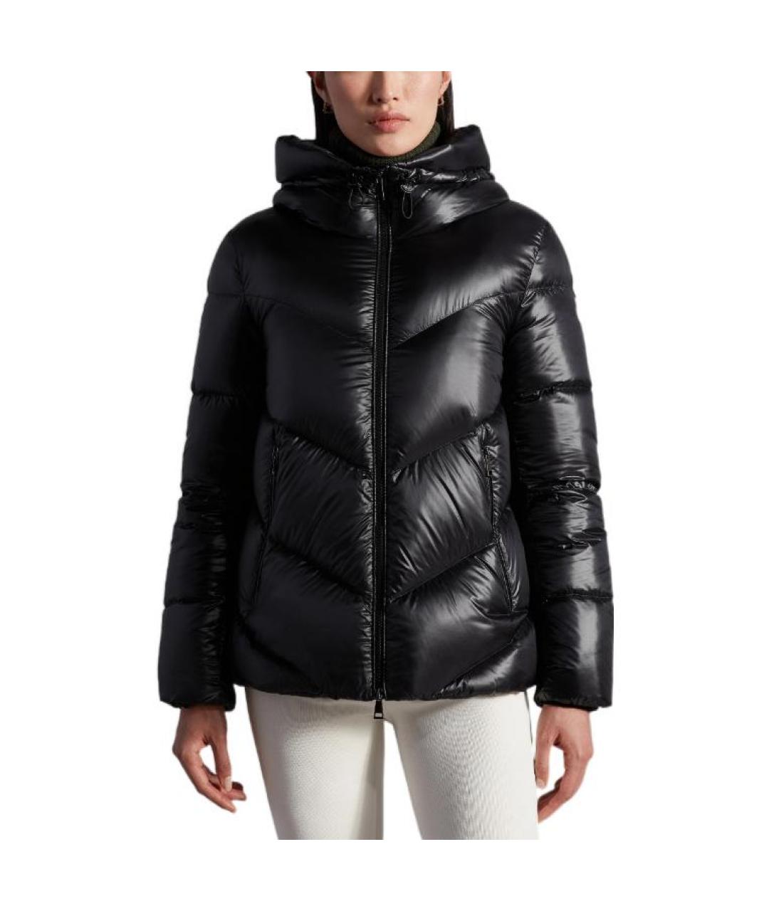 MONCLER Черный пуховик, фото 3