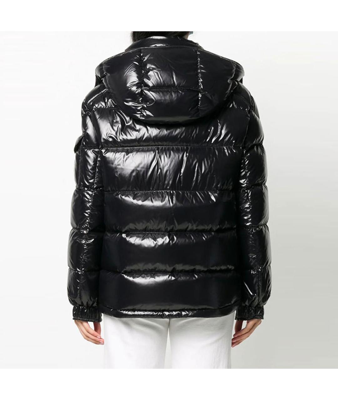 MONCLER Черный пуховик, фото 4