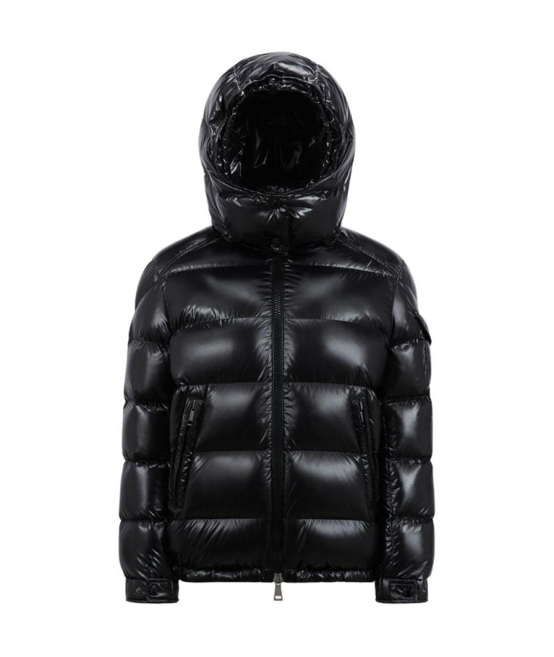 MONCLER Черный пуховик, фото 1