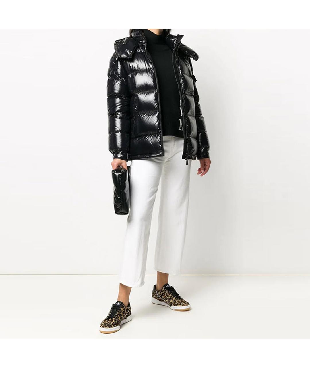 MONCLER Черный пуховик, фото 2