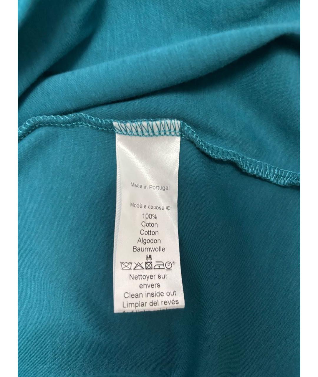 KENZO Зеленые хлопковое коктейльное платье, фото 5