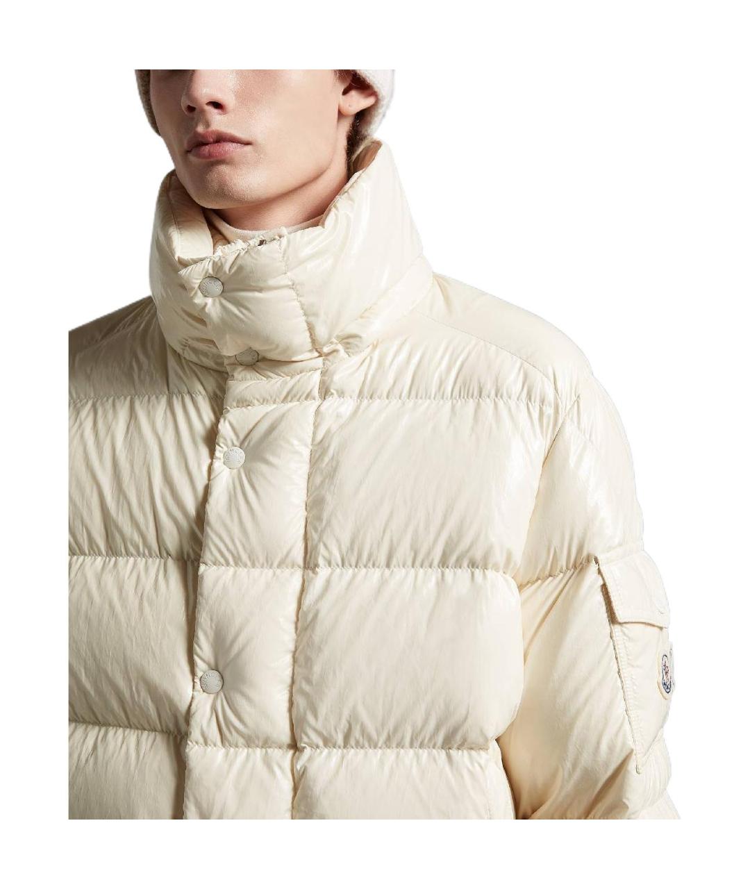 MONCLER Бежевый пуховик, фото 5
