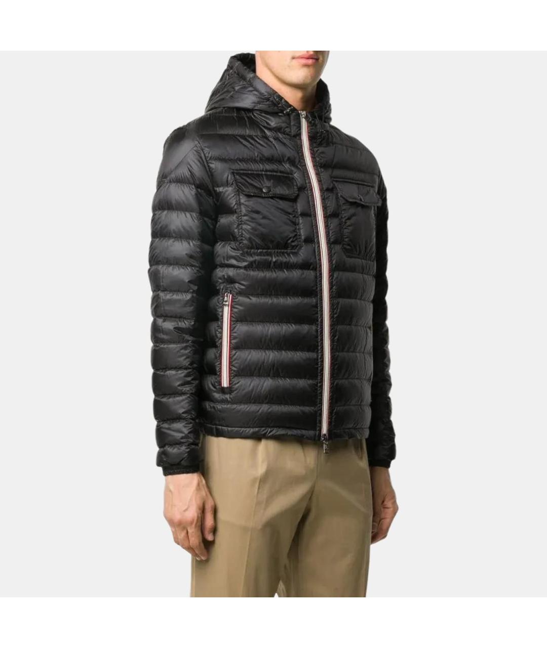 MONCLER Черный пуховик, фото 4