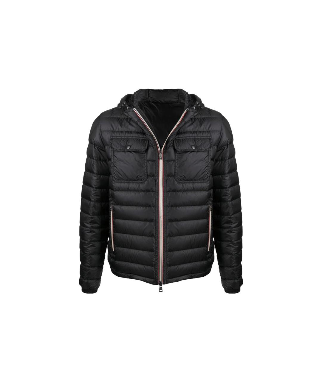 MONCLER Черный пуховик, фото 1