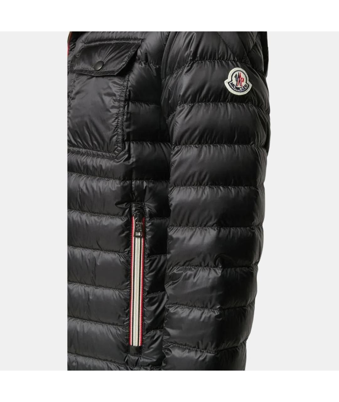 MONCLER Черный пуховик, фото 5