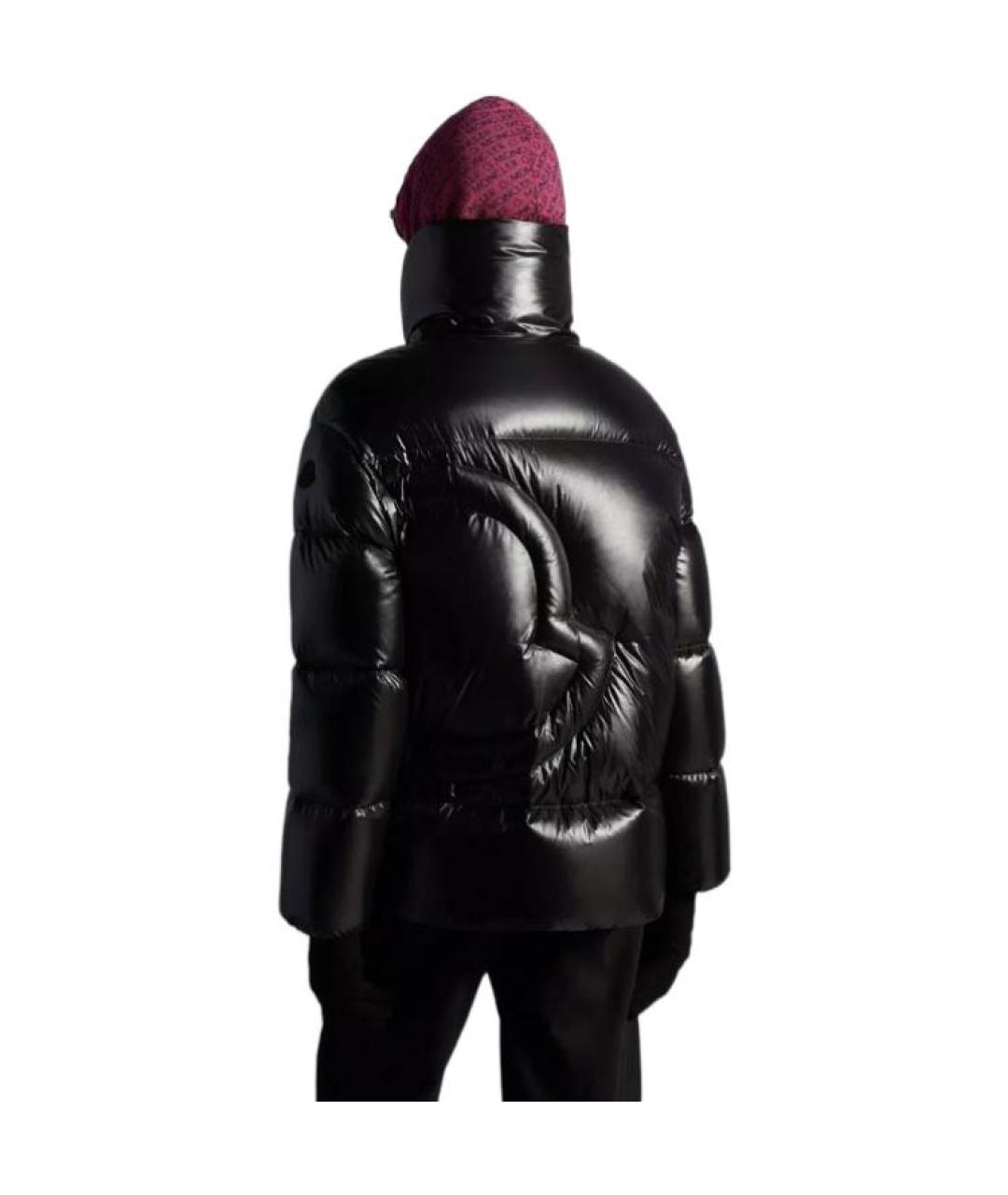 MONCLER Черный пуховик, фото 4