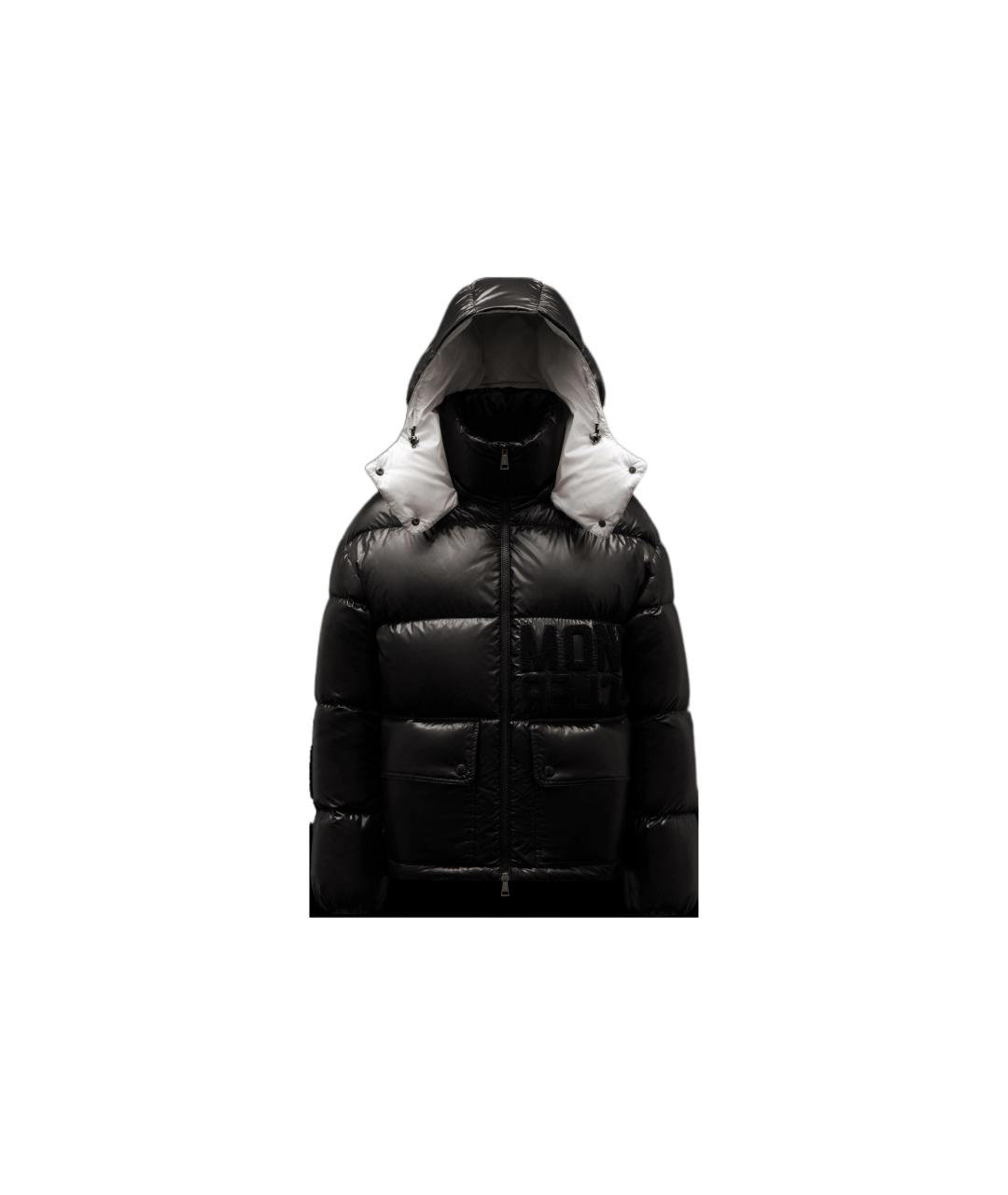 MONCLER Черный пуховик, фото 1