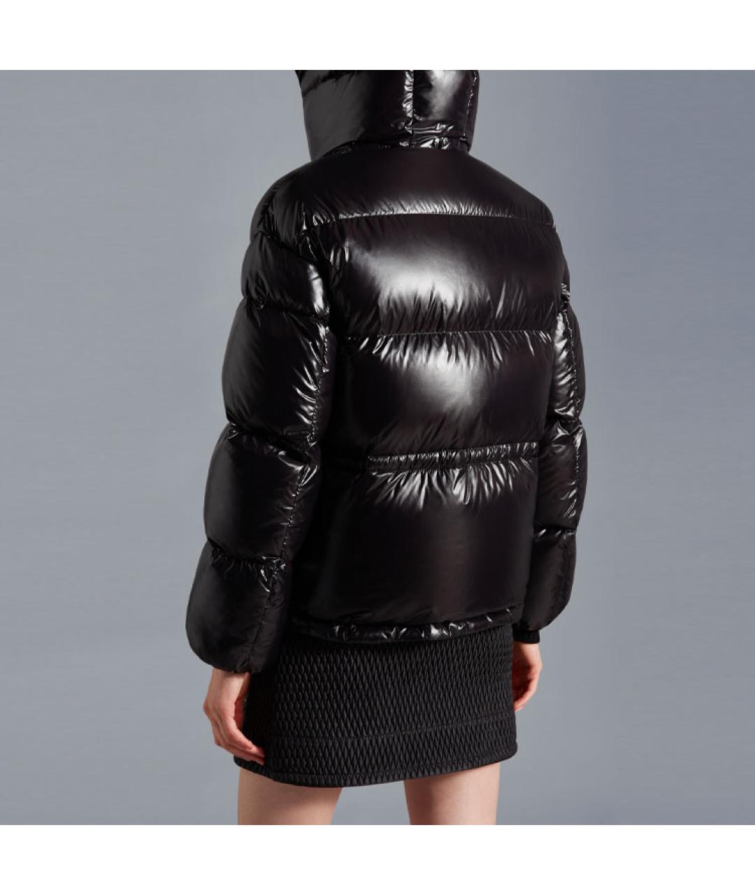 MONCLER Черный пуховик, фото 3