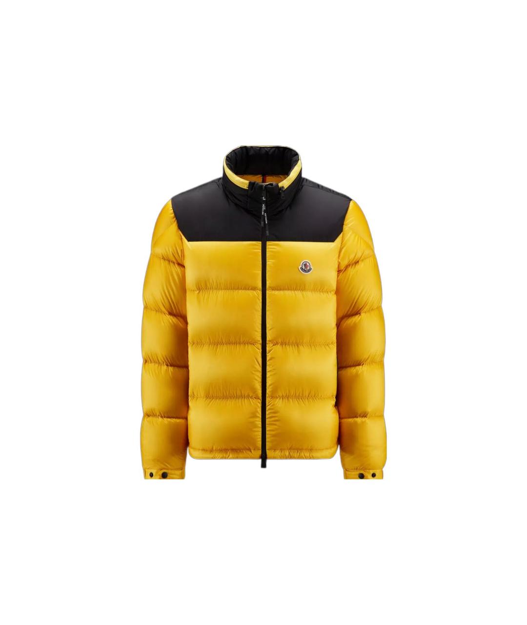 MONCLER Желтый пуховик, фото 1