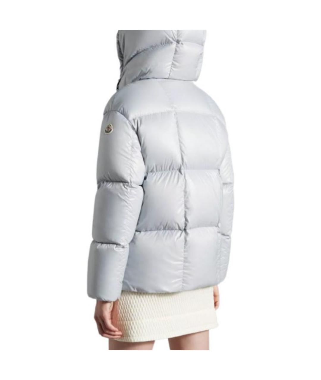 MONCLER Серый пуховик, фото 3