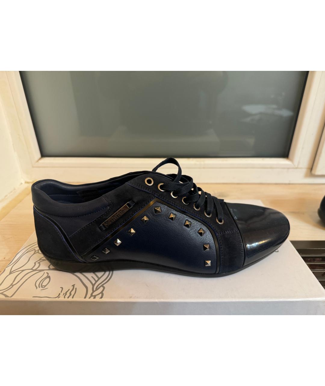 VALENTINO Синие кожаные туфли, фото 6