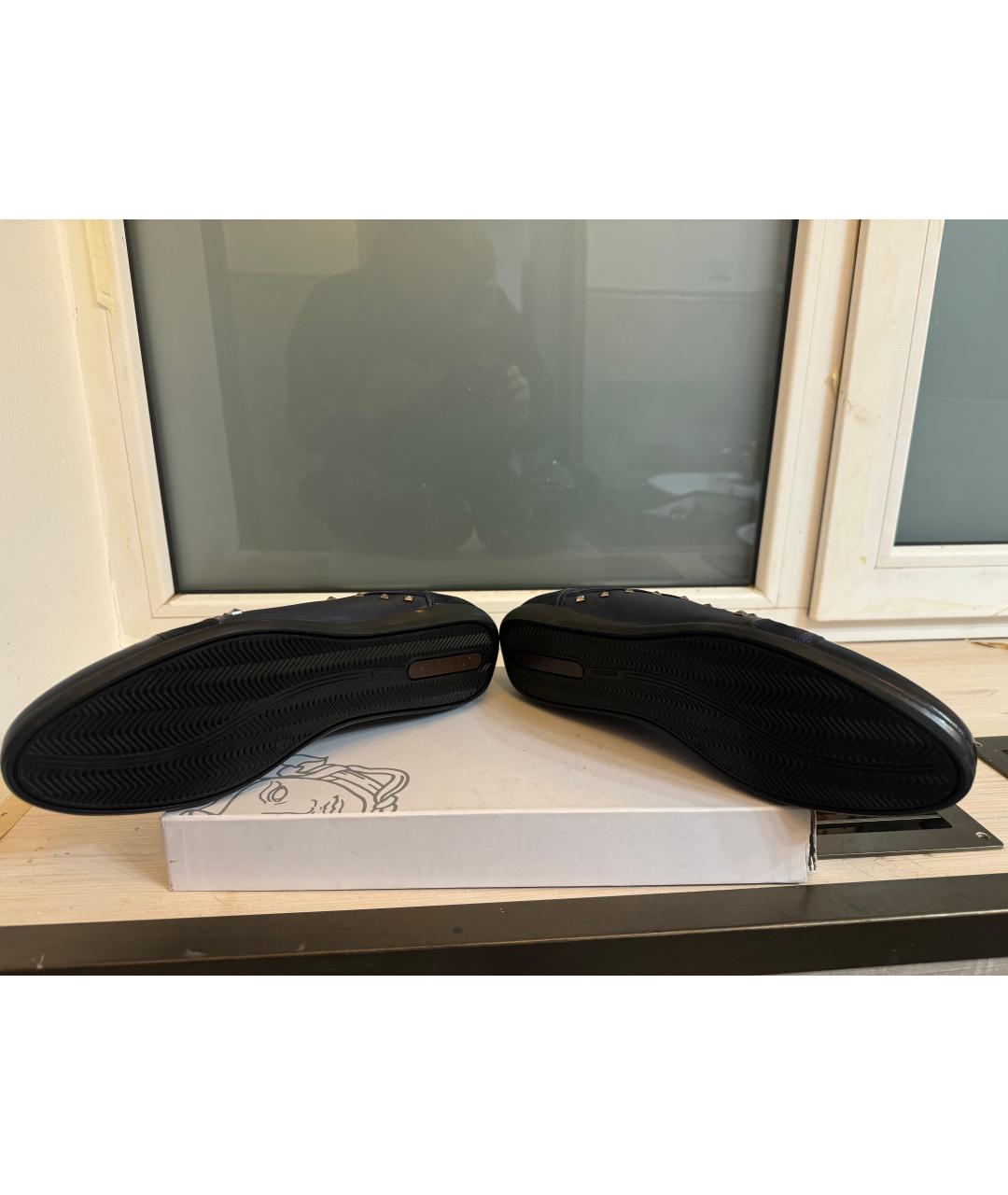 VALENTINO Синие кожаные туфли, фото 5