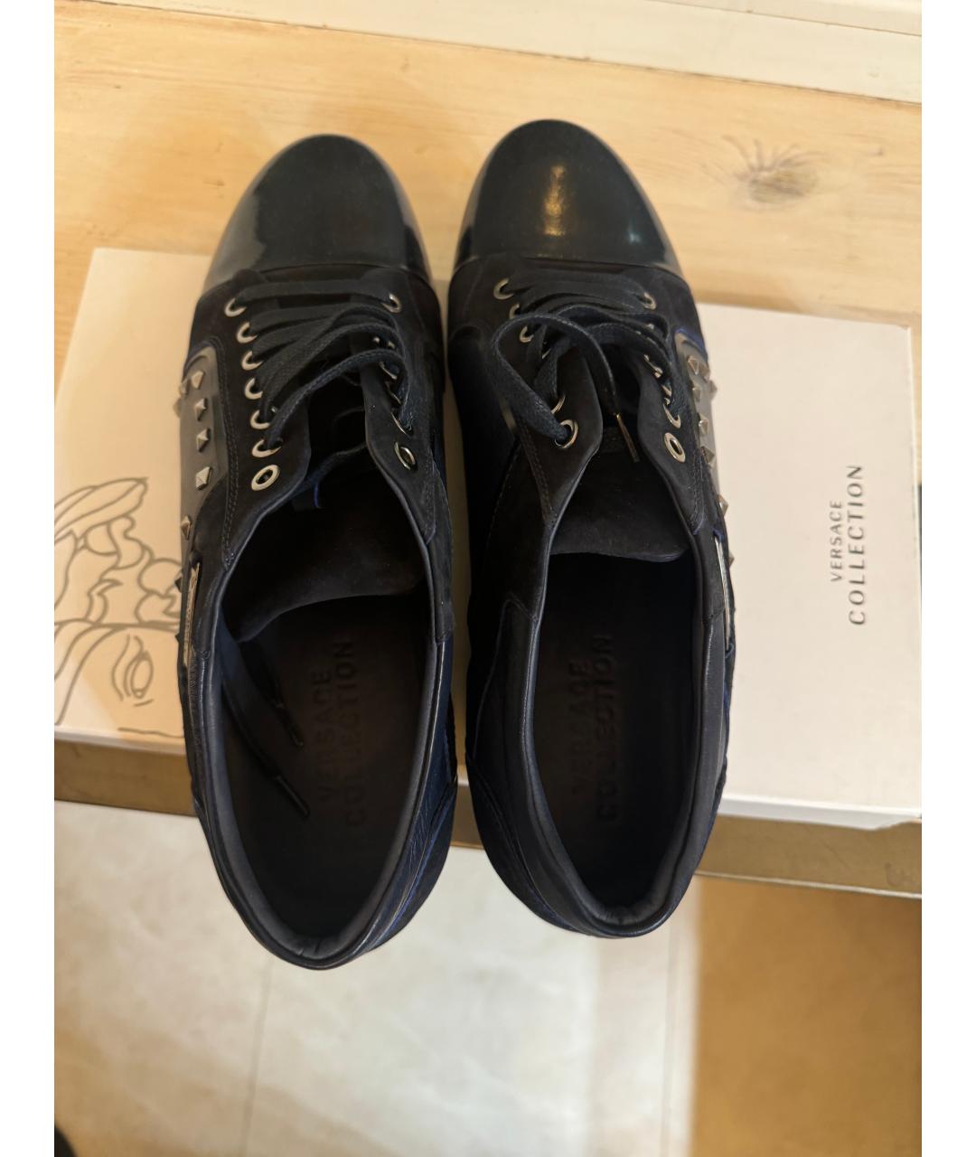 VALENTINO Синие кожаные туфли, фото 2