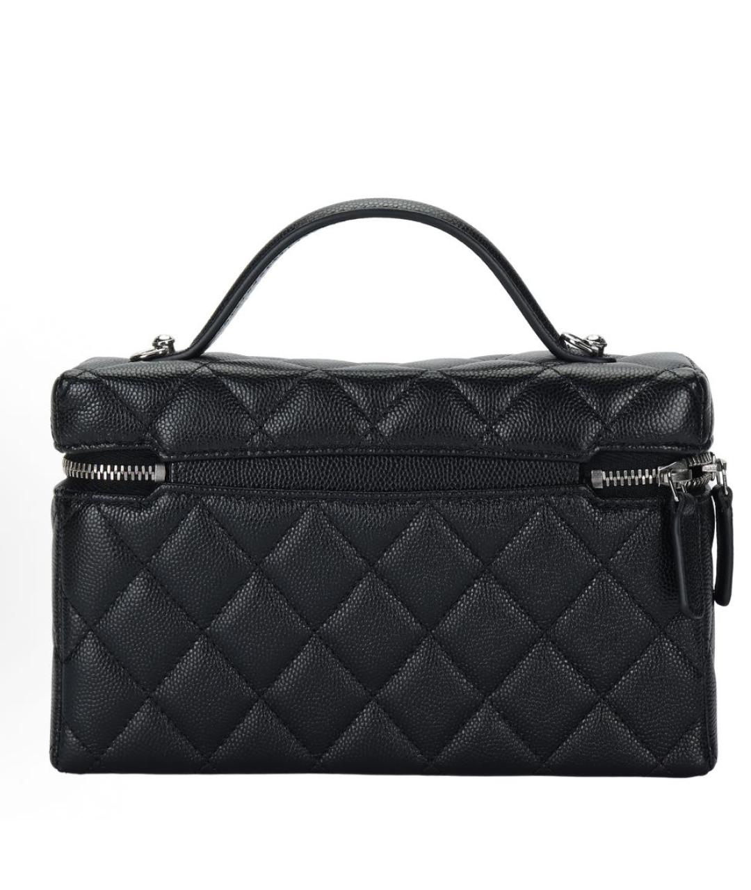 CHANEL Черная кожаная сумка через плечо, фото 3