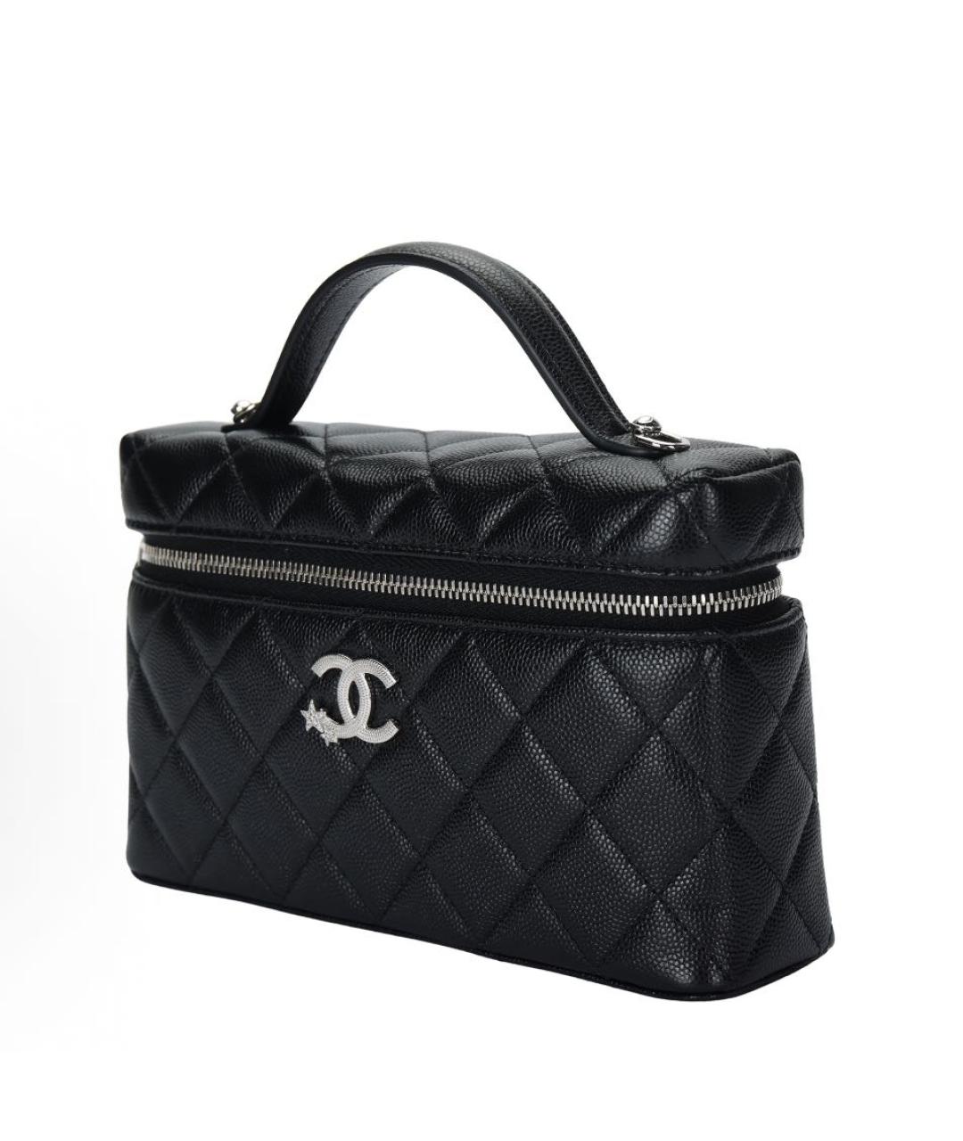 CHANEL Черная кожаная сумка через плечо, фото 2